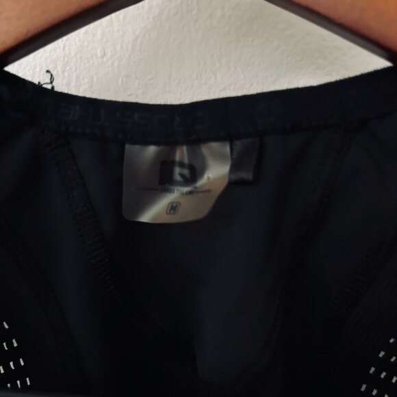 IQ TURAM Mens size M Cycling Bib Black Padded Biking Activewear Shorts bevisible - Picture 7 of 16